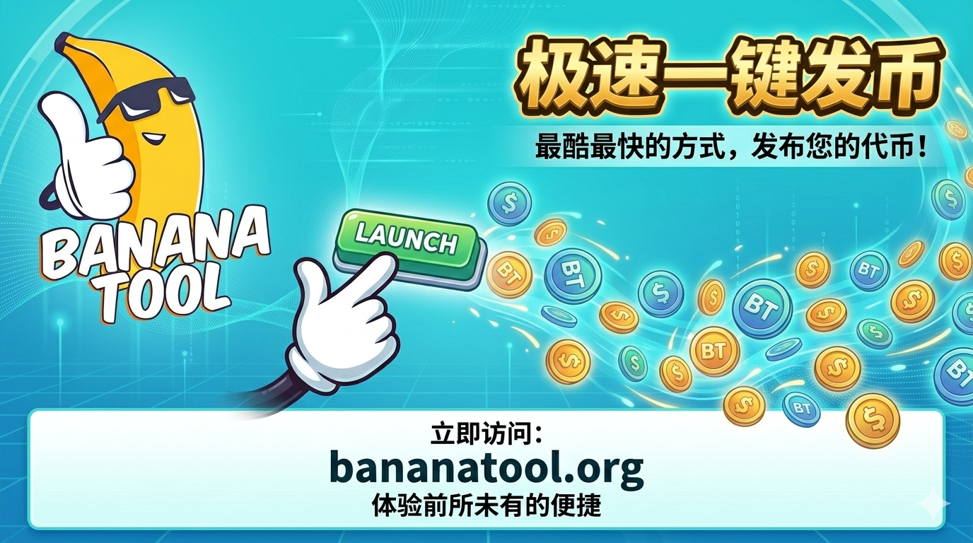一键发币终极指南：如何使用 Banana Tool 快速创建加密货币代币